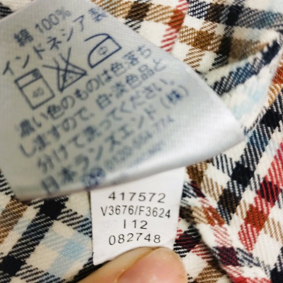 Lands' End Men's Long Sleeve Casual Button Down Plaid Big Tall 18 1/2 - 37 - Picture 11 of 15